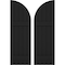 Ekena Millwork Americraft 5-Board (2 Batten) Wood Joined Board-n-Batten Shutters w/ Arch Top, ARW101BQ518X77BLH, PR ARW101BQ518X77BLH - alternate 1